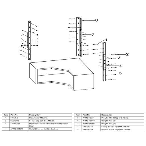 Sealey Upright post (a)