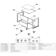 Sealey Wheel,swivel castor (w/brake)(100x9x32x132)