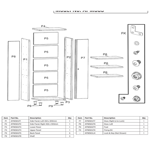 Sealey Spare Key Only (Key Number: 131)