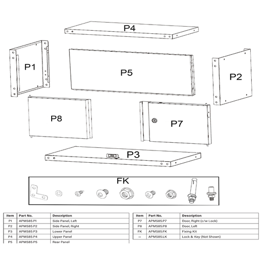 Sealey Fixing kit for apms85
