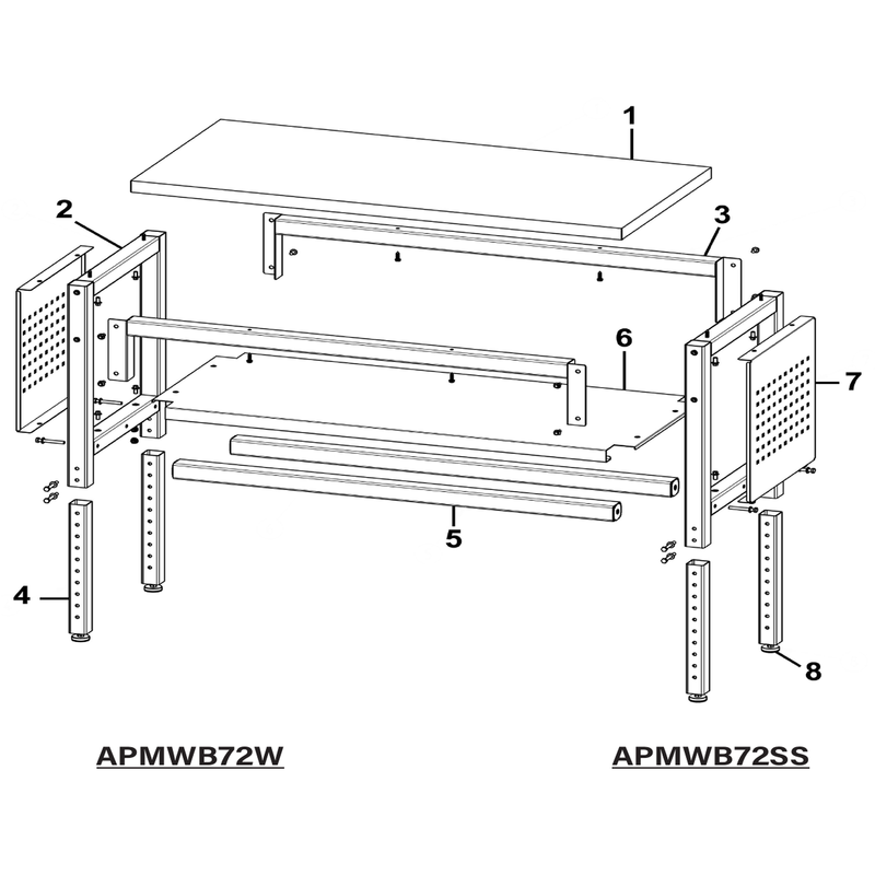 Sealey Workbench Top (Stainless)