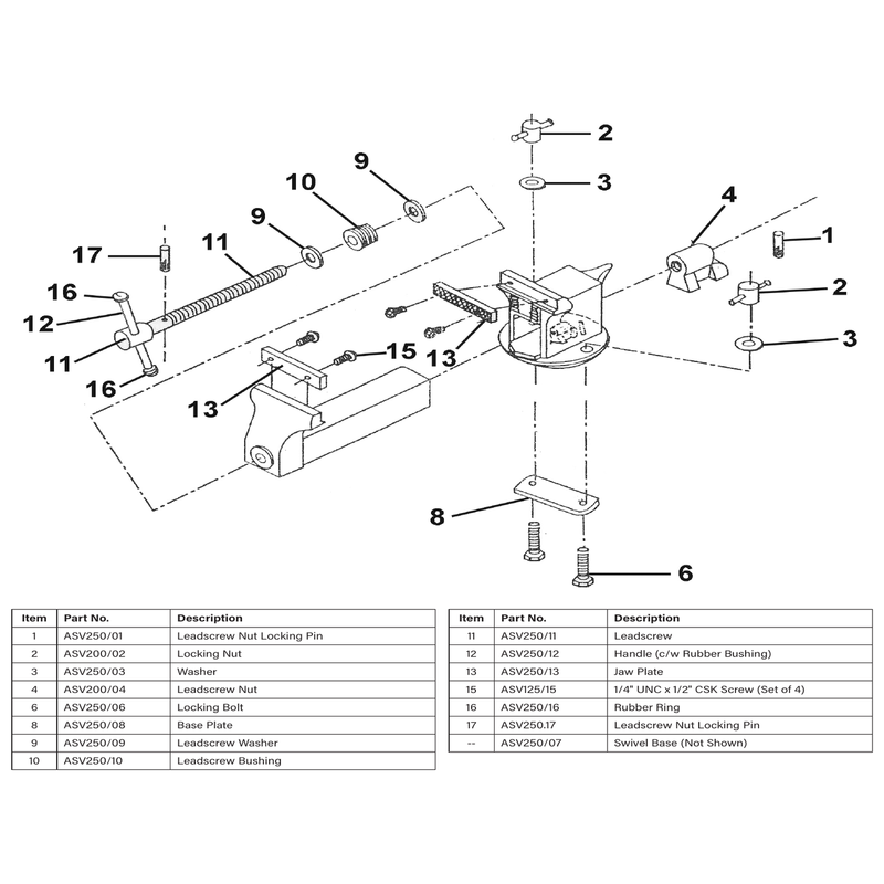 Sealey Locking bolt