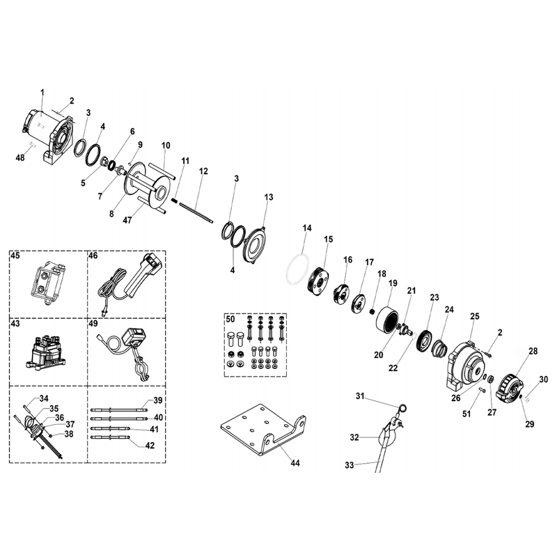 Sealey Hand remote 3-pin connector