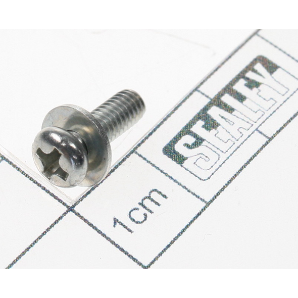 Sealey Phillips screw (c/w flat washer) m4x12