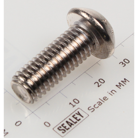 Sealey Button head socket screw m10x25 zinc