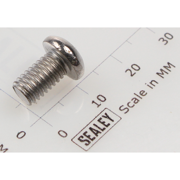 Sealey Button head socket screw m6x10 zinc