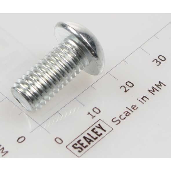 Sealey Button head socket screw m8x16 zinc