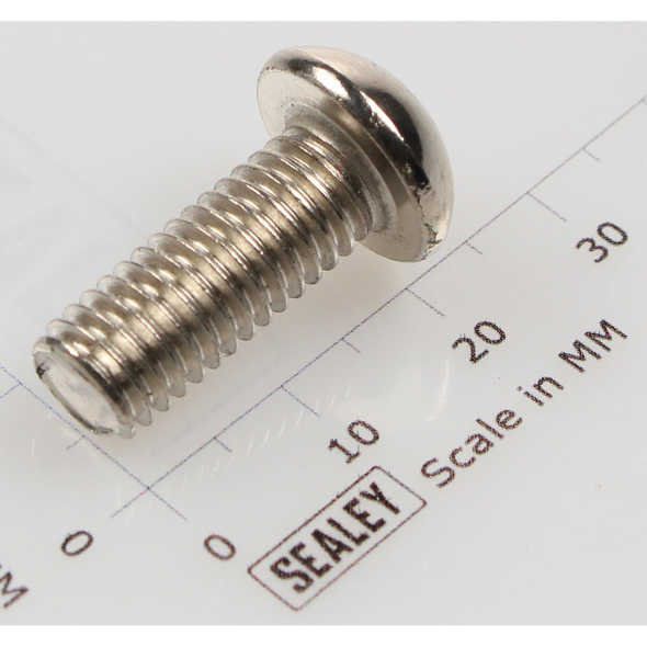 Sealey Button head socket screw m8x20 zinc