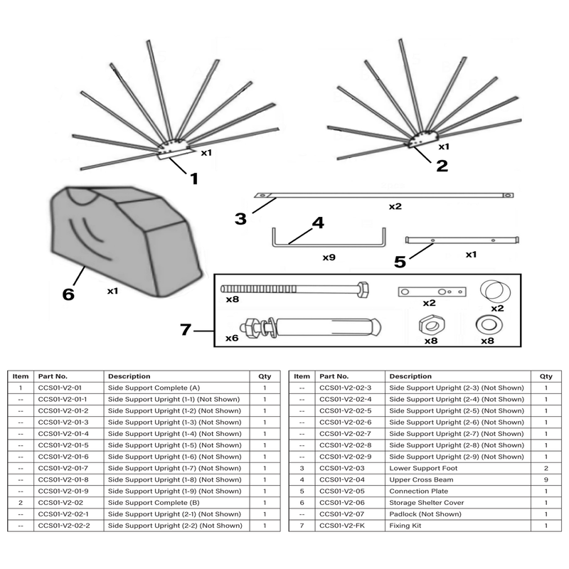 Sealey Side Support Upright (2-4)