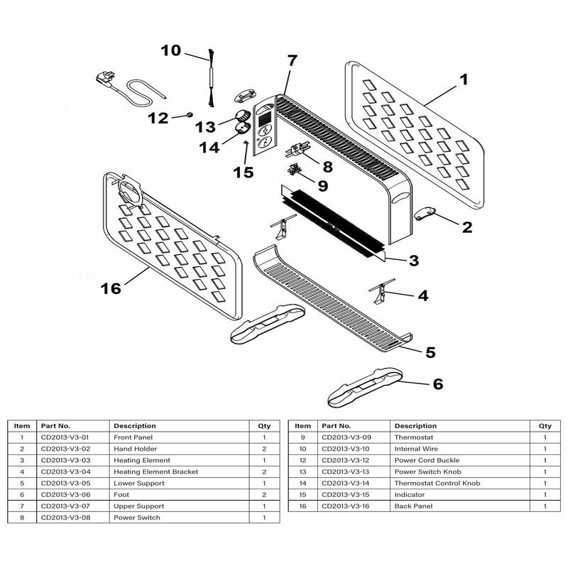 Sealey Heating Element