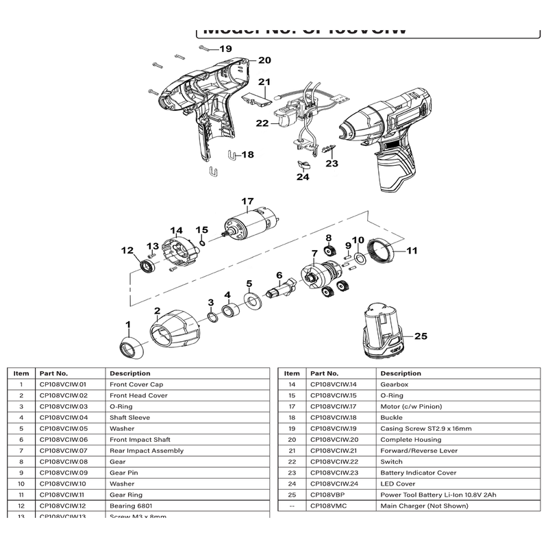 Sealey Bearing 6801
