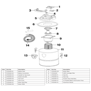 Sealey Suction Hose Inlet Base