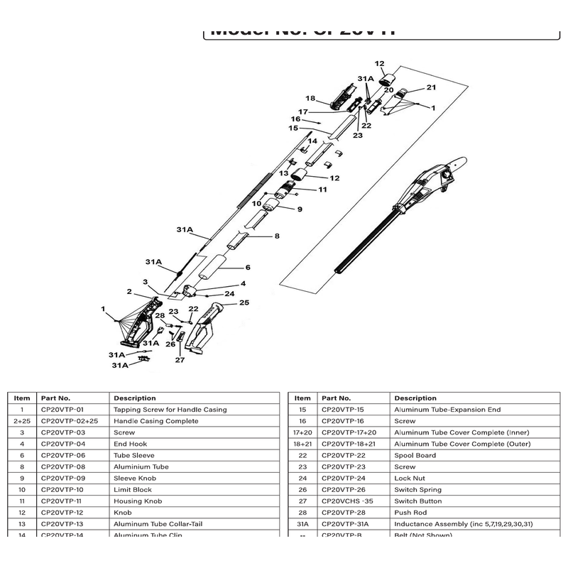 Sealey Switch Spring