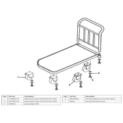 Sealey Wheel,fixed castor (129x10x36x165)
