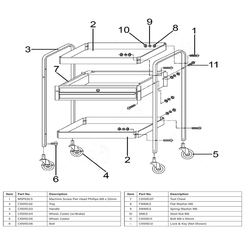 Sealey Tray