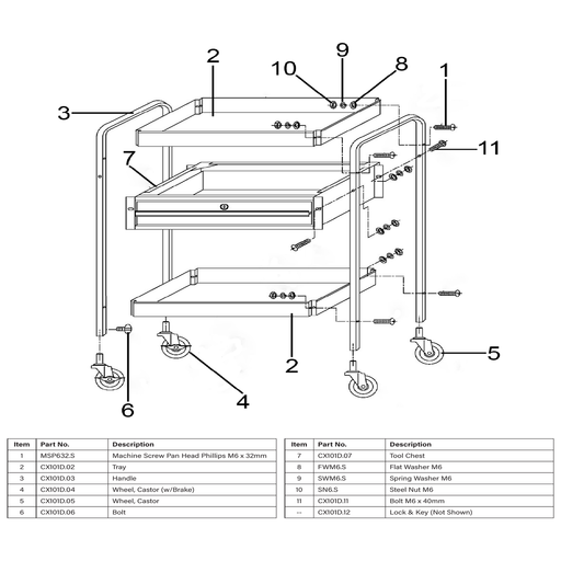 Sealey Tray