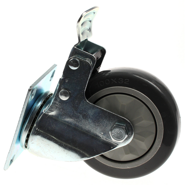 Sealey Heavy-duty 'pu' castor 4" (with brake)
