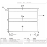 Sealey Upright (for three shelves)