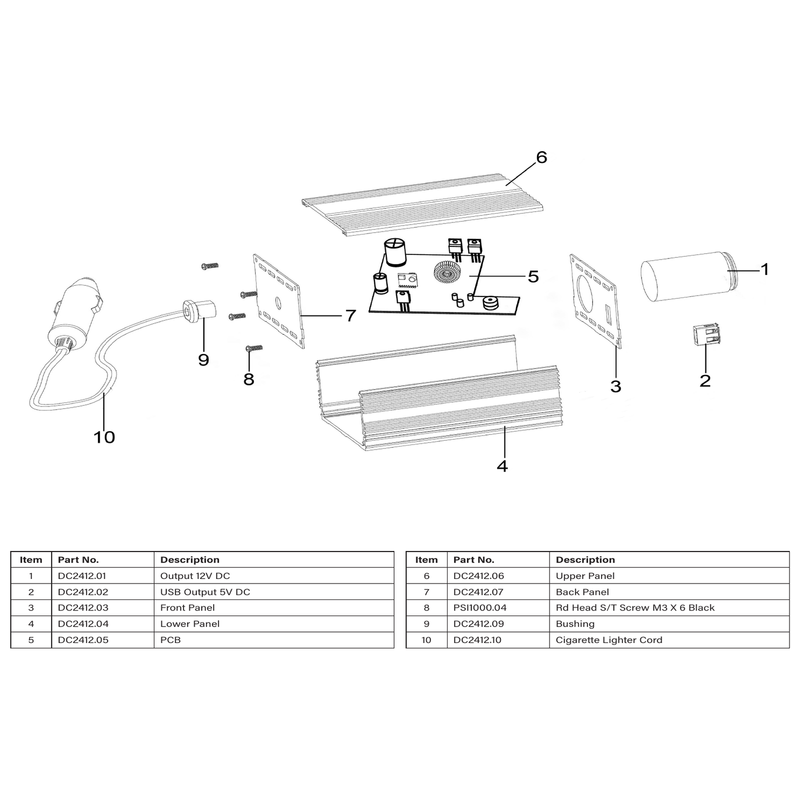 Sealey Output 12v dc
