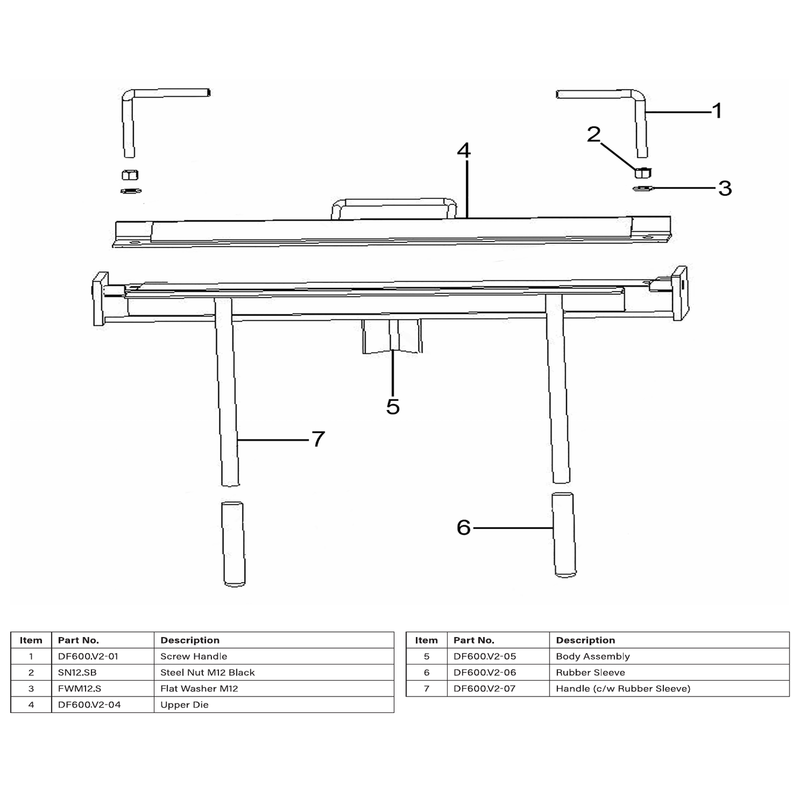Sealey Handle (c/w rubber sleeve)