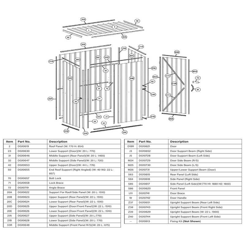 Sealey Side Panel (Right Side)