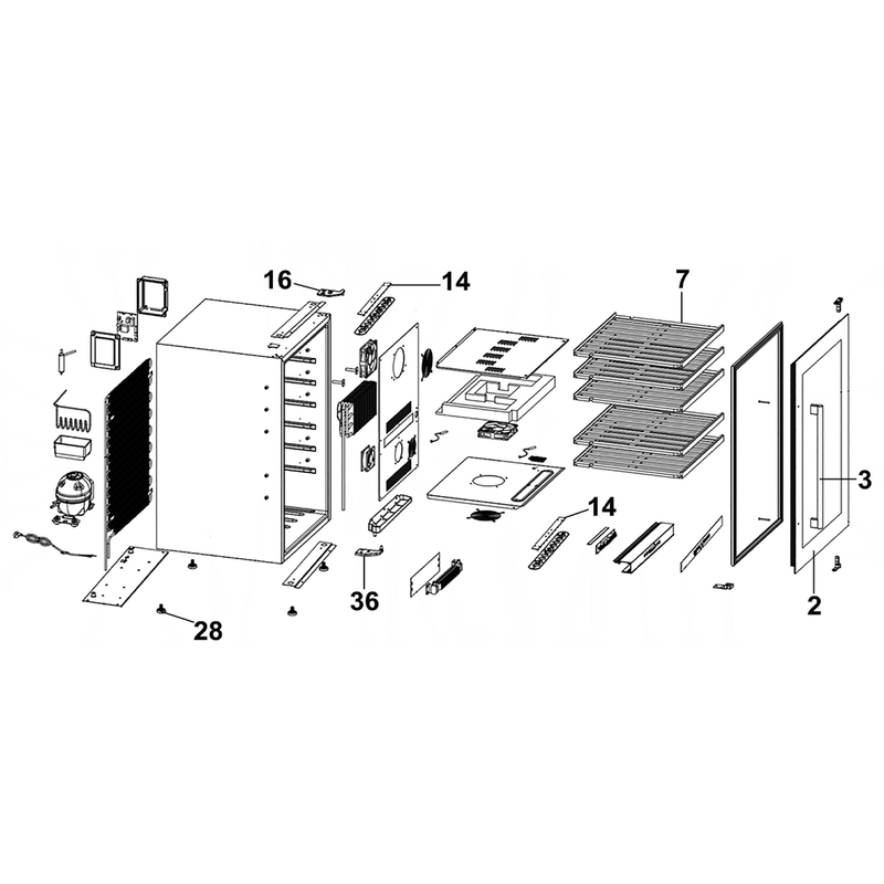 Sealey Glass Door