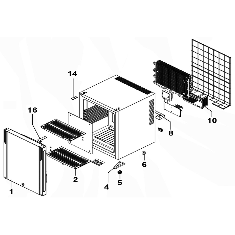 Sealey Glass Door Lower Hinge
