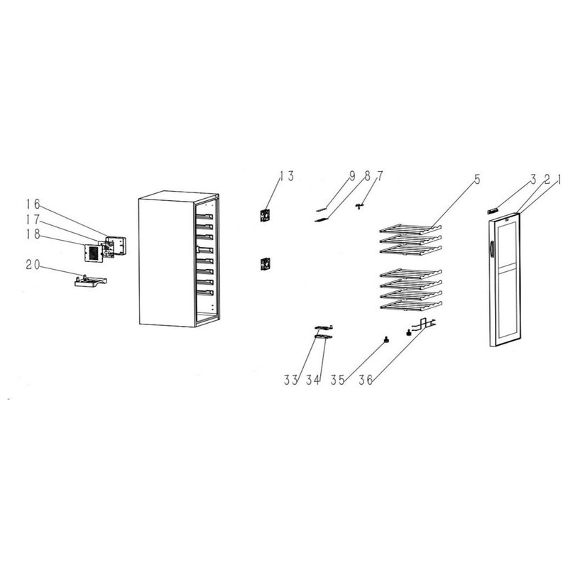 Sealey Glass Door