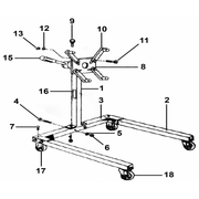 Sealey Wheel, Swivel Castor, 4-bolt Fix
