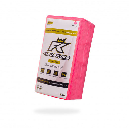 Fibre King Pink Gold Label Microfibre Cloths - 36 Pack - FK-GLMCRFBR-PK-36