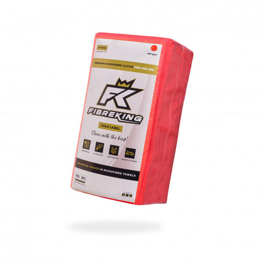 Fibre King Red Gold Label Microfibre Cloths - 36 Pack - FK-GLMCRFBR-RD-36