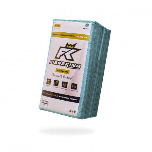 Fibre King Turquoise Gold Label Microfibre Cloths - 36 Pack - FK-GLMCRFBR-TQ-36