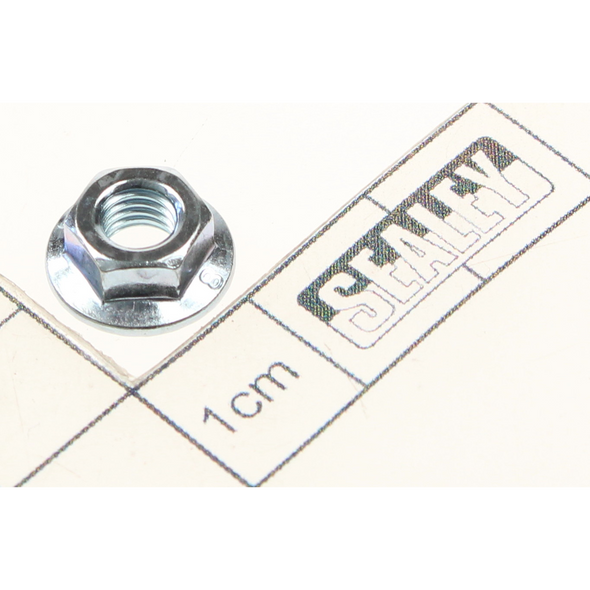 Sealey Flange nut serrated m5 zinc (single)
