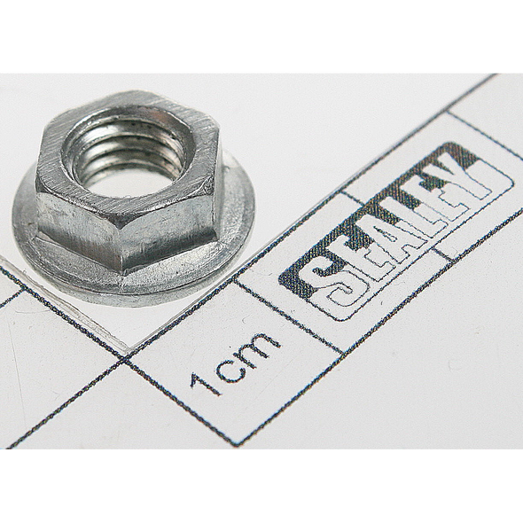 Sealey Flange nut serrated m8 zinc (single)