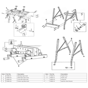 Sealey Frame Leg (2pcs/set)