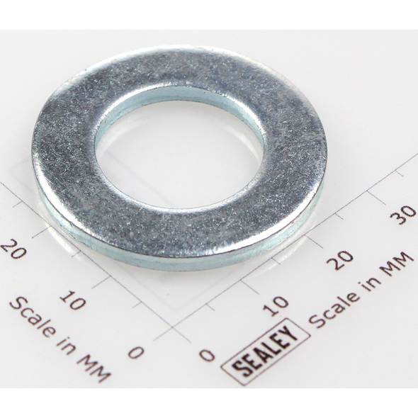 Sealey Flat Washer M18 Zinc
