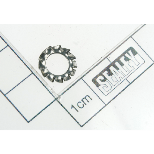 Sealey M6 ext tooth washer zinc