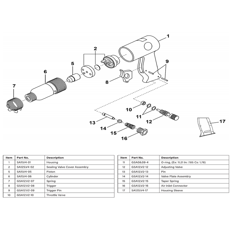 Sealey Taper Spring