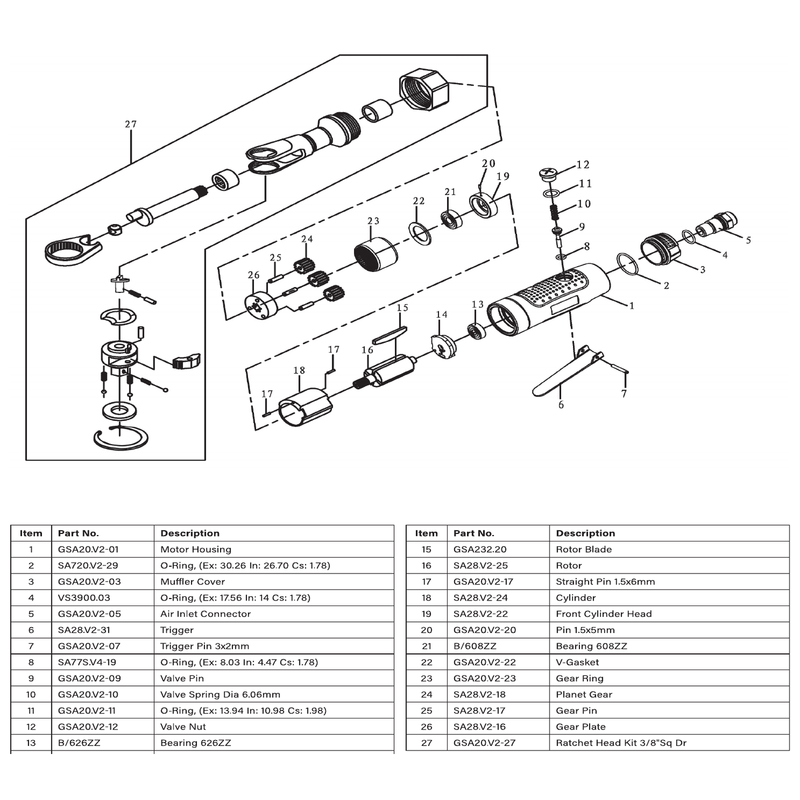 Sealey Motor housing