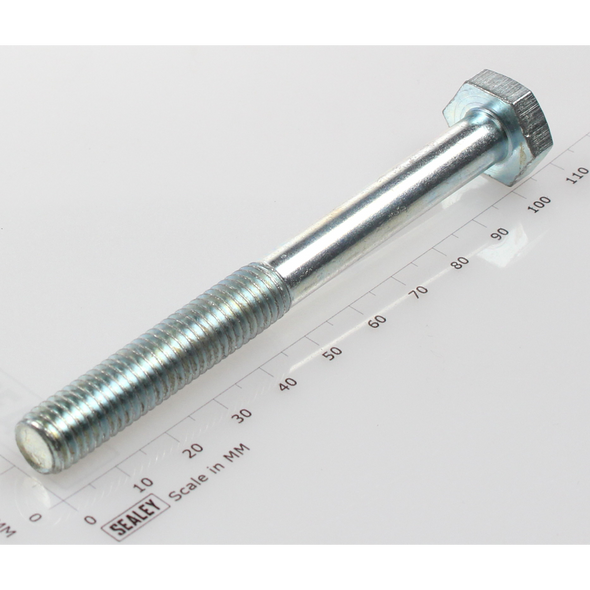 Sealey Hex head bolt m10x100mm single