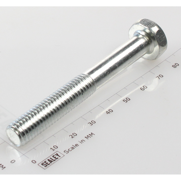 Sealey Hex head bolt m10x75mm single