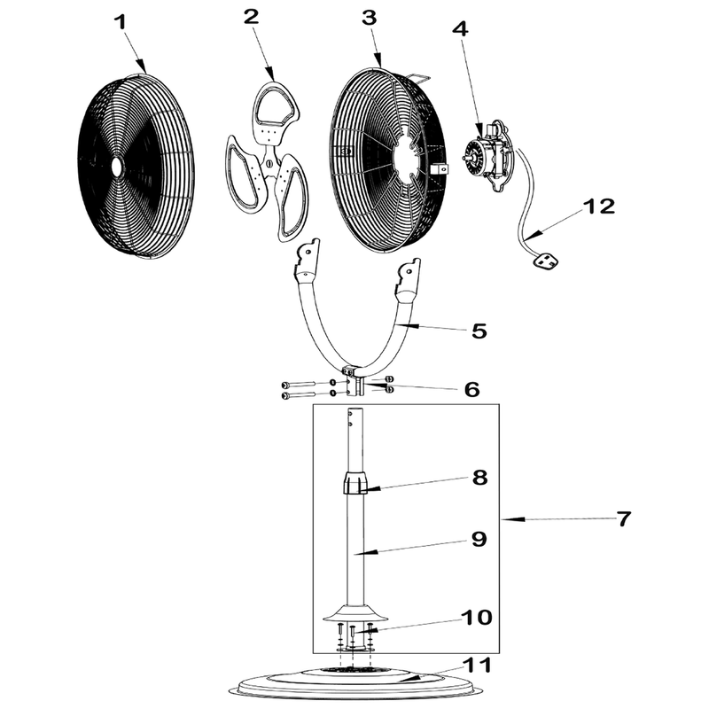 Sealey Upright support (upper)