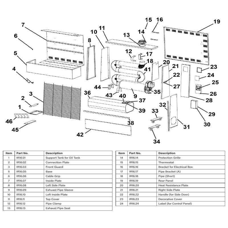 Sealey Inside Plate (IR16 only)