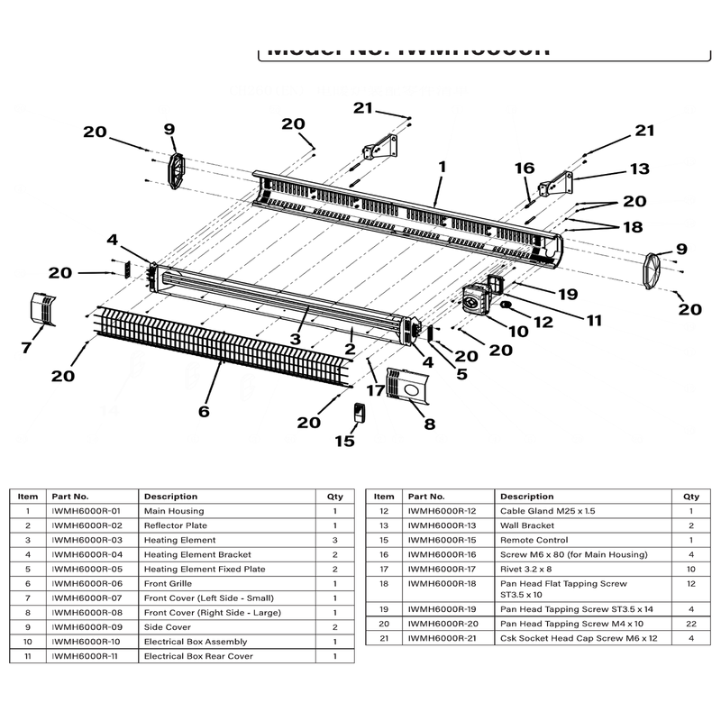 Sealey Heating Element Bracket