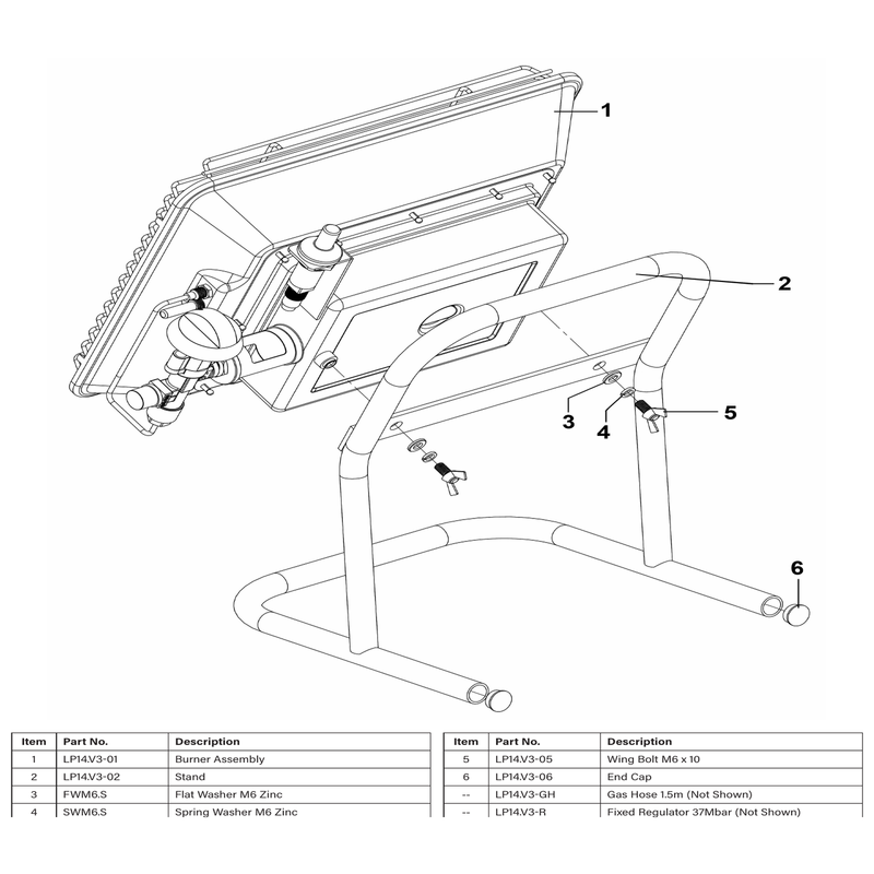 Sealey Wing Bolt M6 x 10