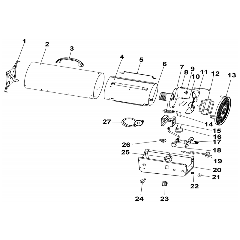 Sealey Outer Casing (for LP170.V3 only)