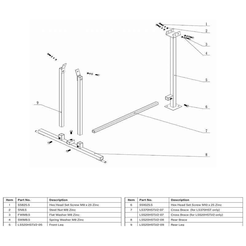 Sealey Cross Brace