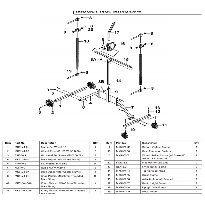 Sealey Adjustable Angle Bracket