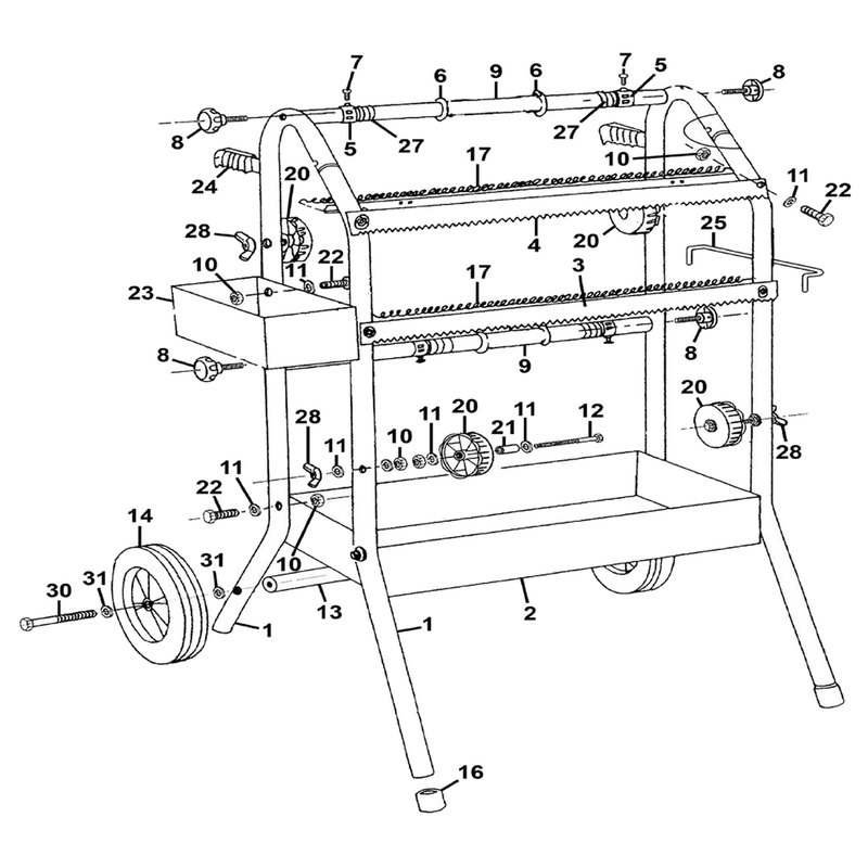 Sealey Paper bar 900mm (lsa)