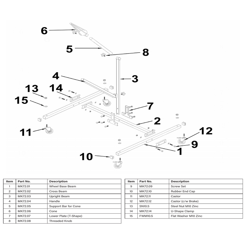 Sealey Upright Beam